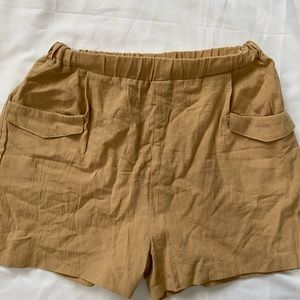tan shorts
